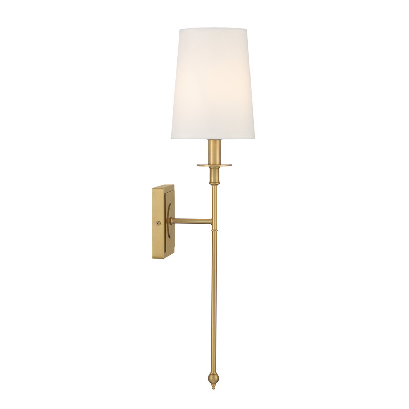 Ebern Designs Ramachandra - 1 Light Wall Sconce In Timeless, Gold