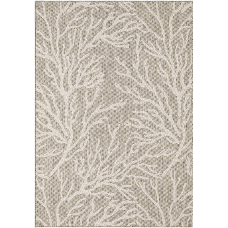 Tapis contemporain gris Azilynn, Rectangle 5 pi 3 po x 8 pi