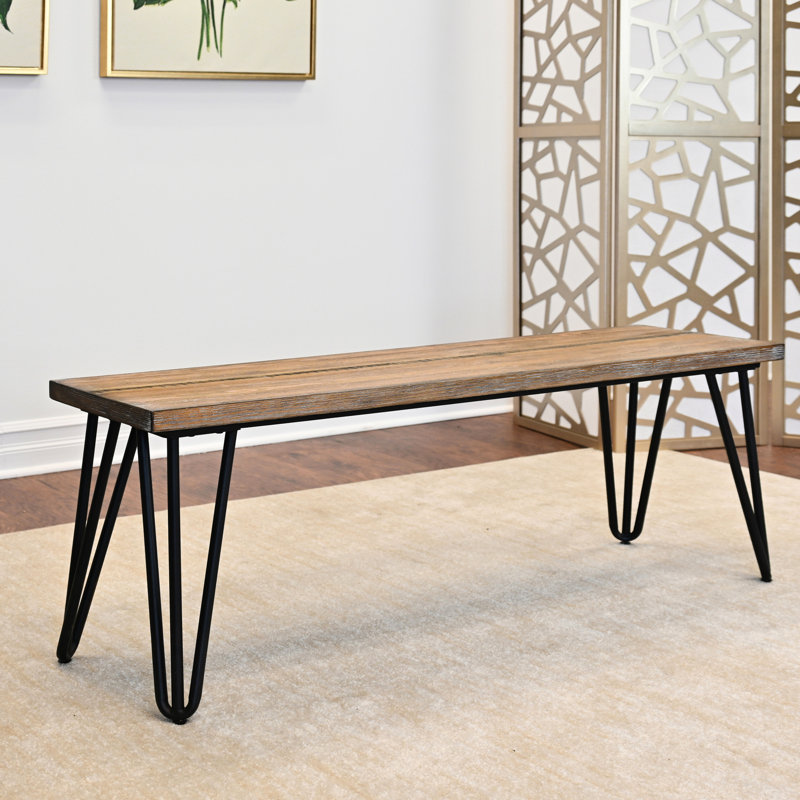 6 Collection de salle à manger: table en épingle à cheveux, 4 chaises et arrangement moderne, Mauve
