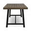 Table de salle à manger d'extérieur en bois d'acacia, gris / métal rustique-555145626-555145604