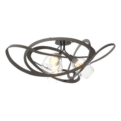 Plafonnier semi-encastré 3 lumières 37,2 po Nest