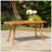 Outdoor 59 Inch Rectangular Solid Wood Table Dining Table,Teak Finish-1709827047