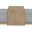 Ottoman & Tray Table - Grey
