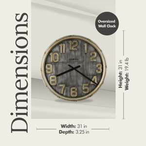 Brender 31" Wall Clock