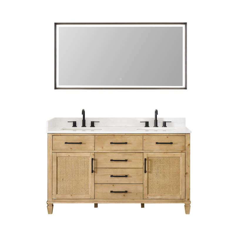 Ensemble de meuble-lavabo double 60 po Salome