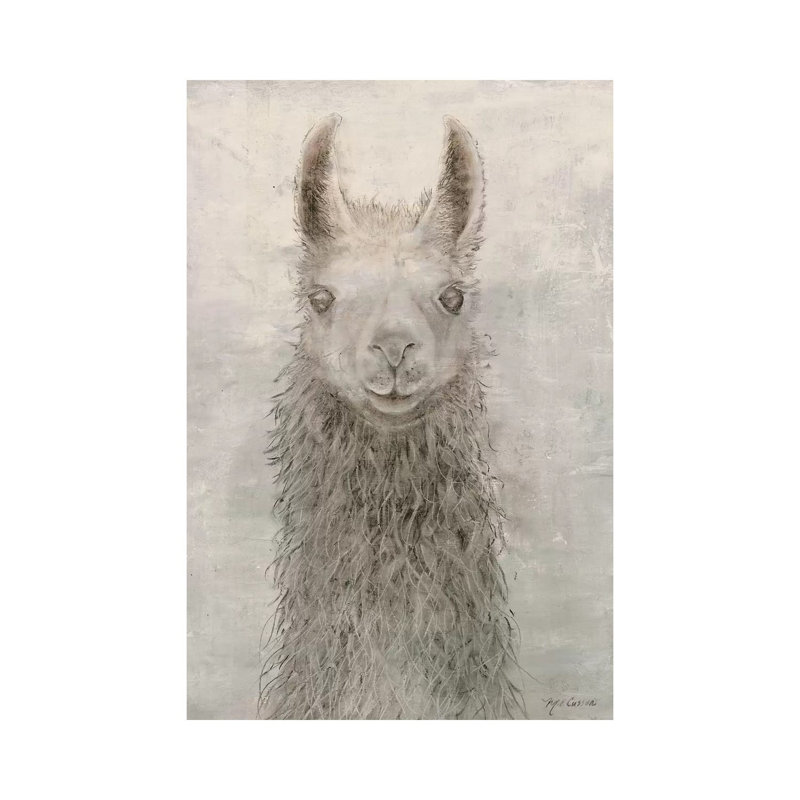 Llama Portrait by Marie Elaine Cusson - Wrapped Canvas Print, 101.6cm H x 66.04cm W x 1.91cm D