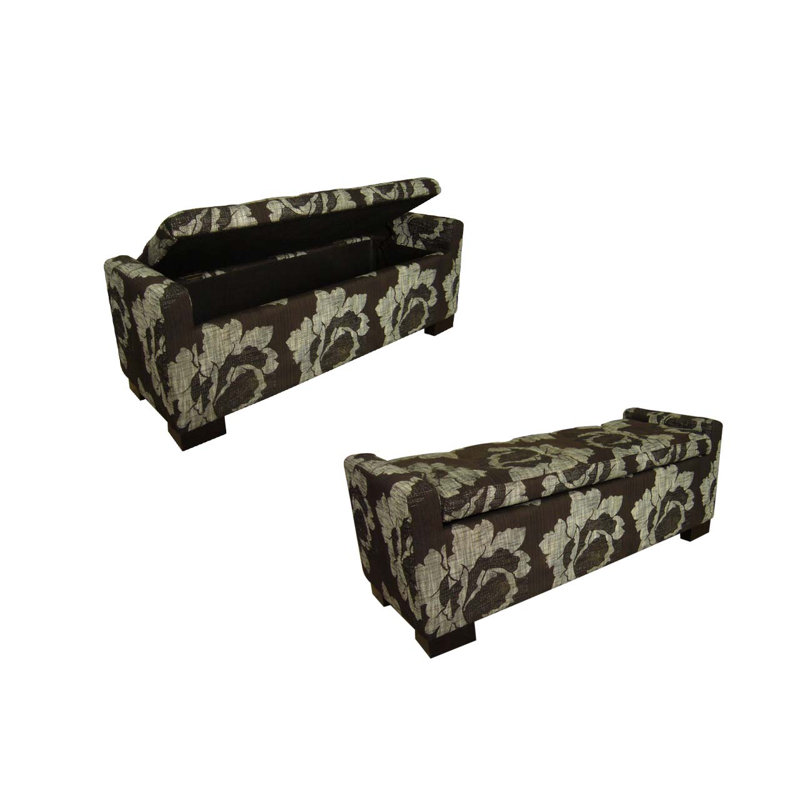 Banc de rangement en tissu