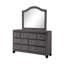 Ensemble de chambre à coucher pour grand lit en tissu d'ameublement capitonné 4 pièces-761117192
