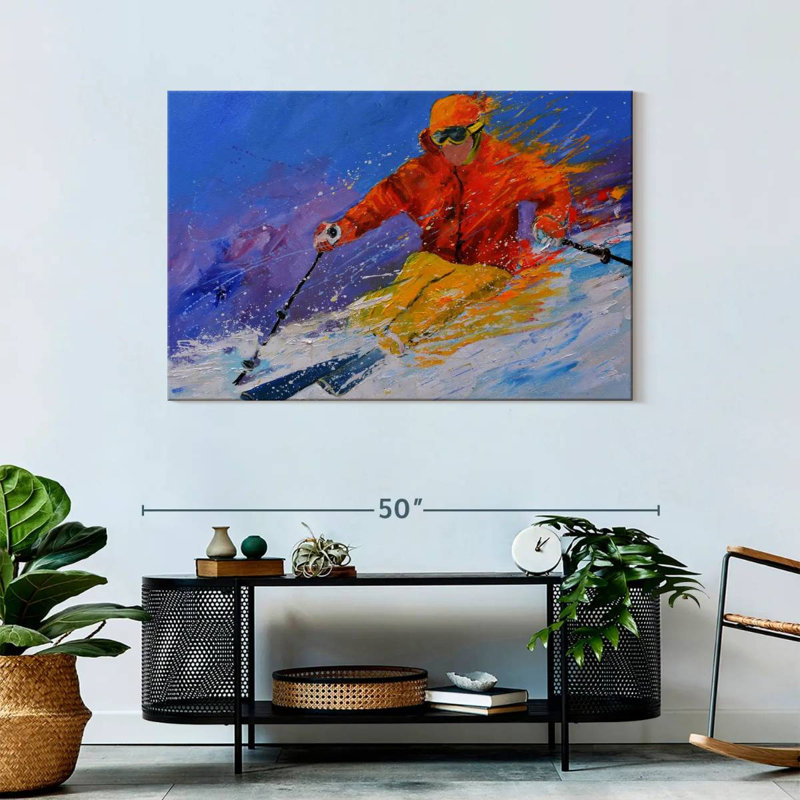 Sireci Expert Skiing, 30" H x 45" W
