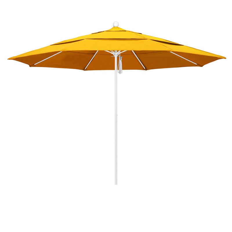 Parasol de marché 11 pi Hibo, Toile toile Sunbrella® jaune tournesol