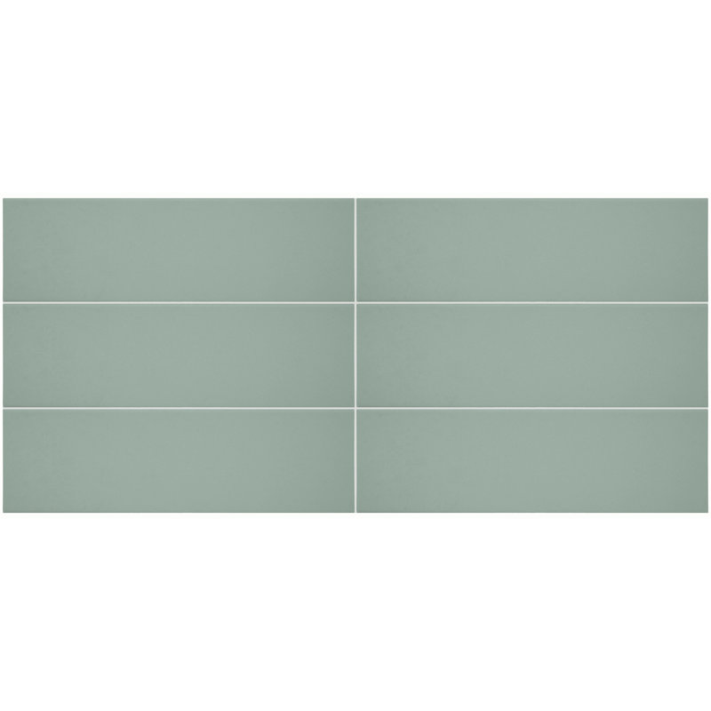 Stencil 4" x 12" Glazed Porcelain Linear Wall Tile (30 PC Per Carton) (8.72 SQFT Per Carton), Mint