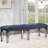 Dark Navy And Black Tufted Bench