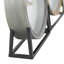 Contemporary Analogue Iron Quartz Movement / Crystal Tabletop Clock in Gray/Gold/Black
