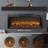 44 Inch Wall Recessed Electric Fireplace With Remote And Imitation Flame , LED Light Heater