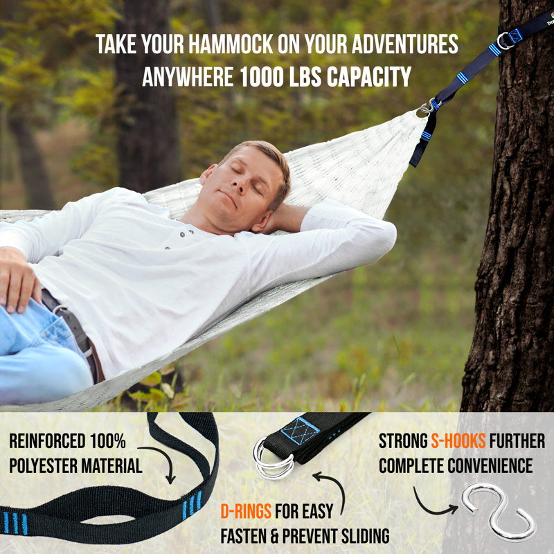Steel Hammock Chair Stand, Black
