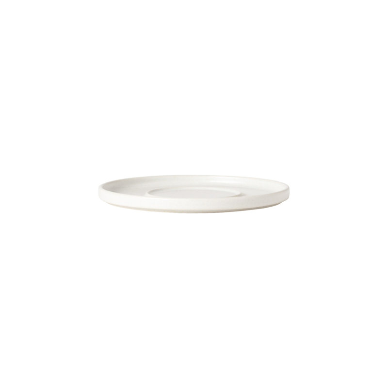 Redonda Handmade Stoneware Saucer, White