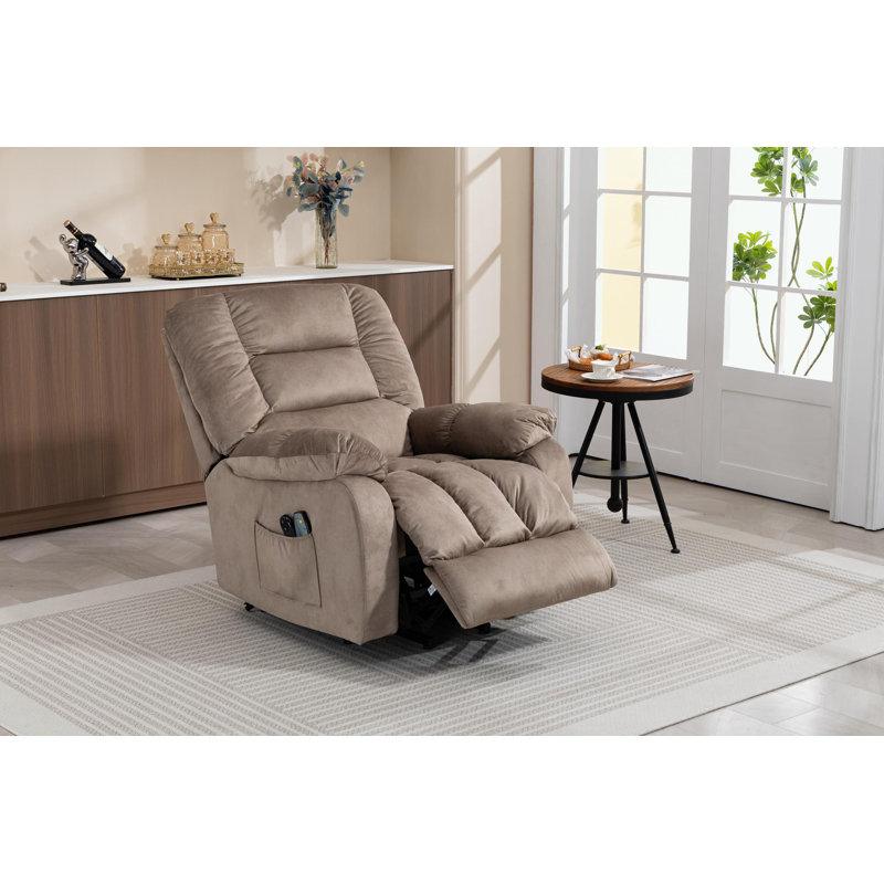 Fauteuil inclinable inclinable avec poche latérale, Chameau