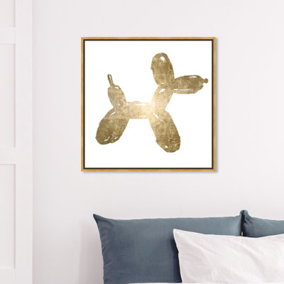 " Dogs And Puppies Balloon Dog Gold "