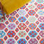 Tapis ivoire / rouge Horwich 410-1255506249