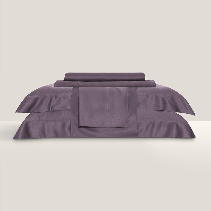 Perla Flat Sheet, Purple, King Flat Sheet