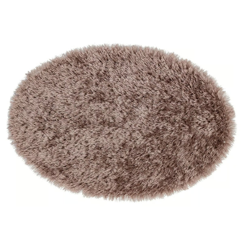 Tapis ovale en coton Tulisia, Ovale 6 pi 7 po x 6 pi 7 po