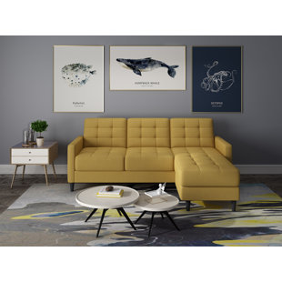 Ashland 82" Wide Reversible Sofa & Chaise with Ottoman
