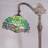 Tiffany Floor Lamp 66" Tall Green Dragonfly Stained Glass Adjustable Arched Gooseneck Standing Lamp