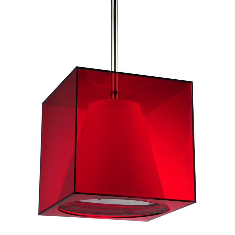 Luminaire suspendu carré 1 lumières