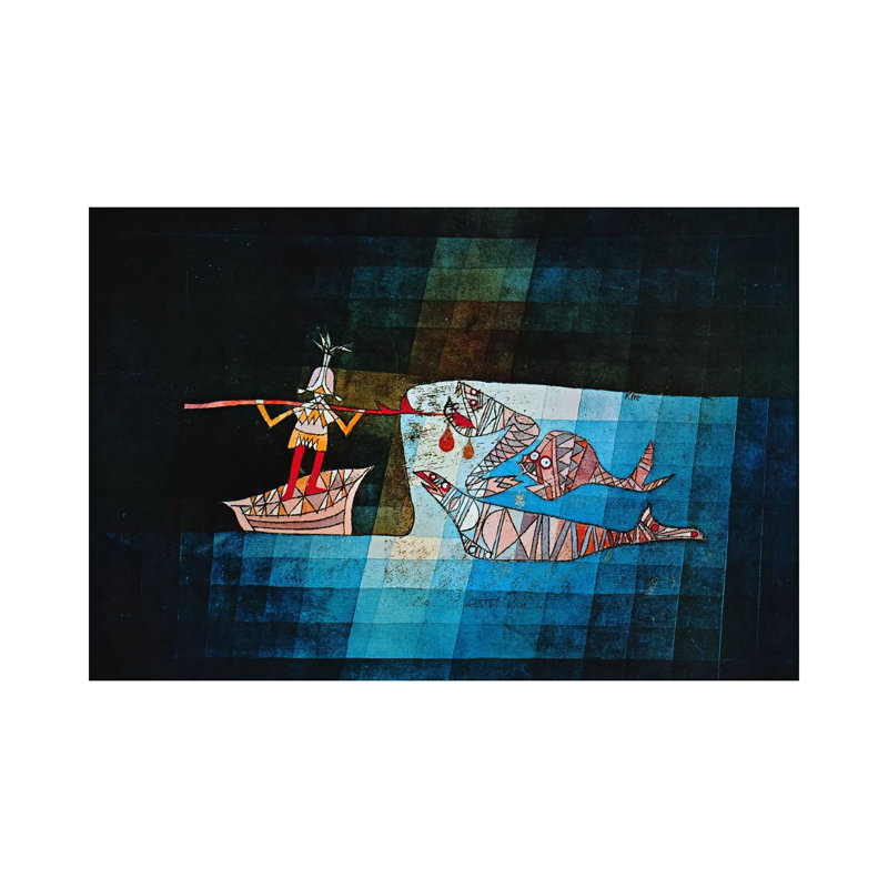 Sinbad The Sailor by Paul Klee - Wrapped Canvas Painting, 20.32 cm H x 30.48 cm W