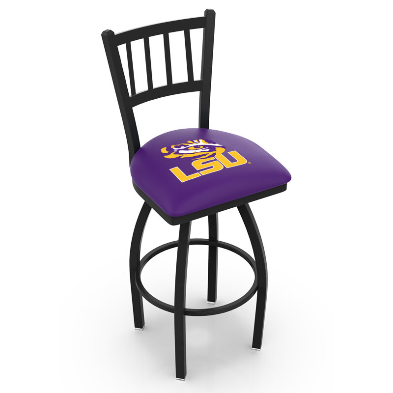NCAA Swivel 25" Counter Stool, 30" Height, LSU
