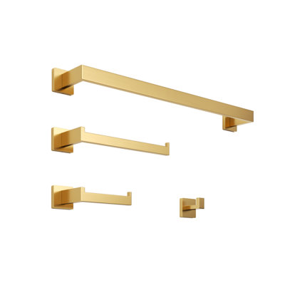 Ensemble de quincaillerie de salle de bain murale en acier inoxydable 4 pièces