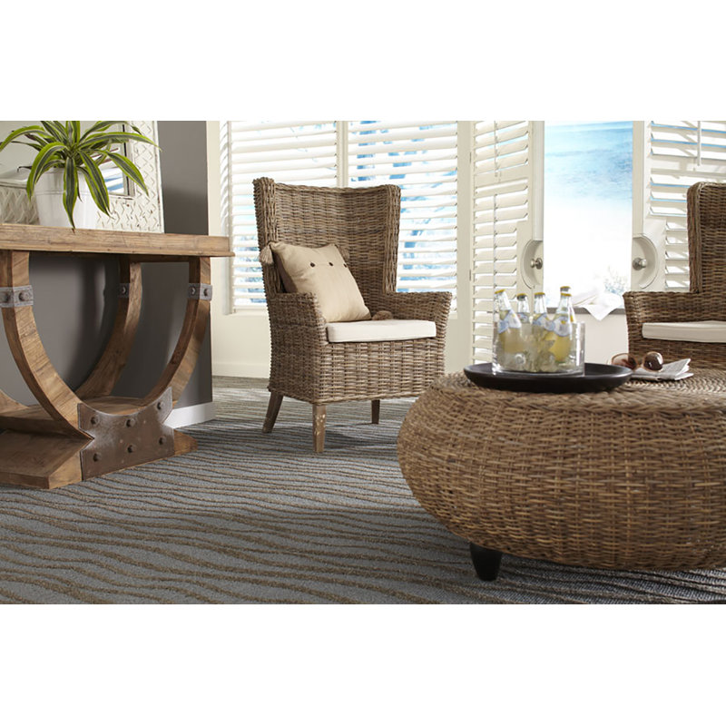 Kubu Round Ottoman, Black
