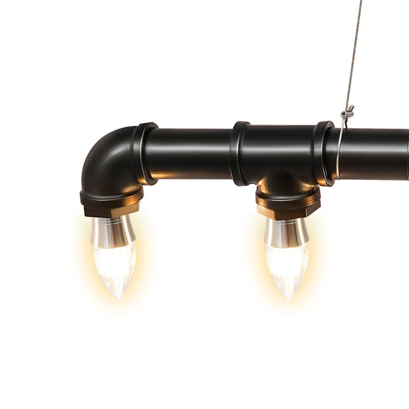 Tullett 5 - Light Matte Black Lantern Pendant
