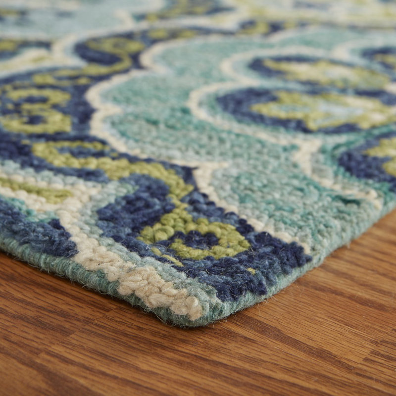 Cementon Hand Tufted Wool Rug, Round 6'