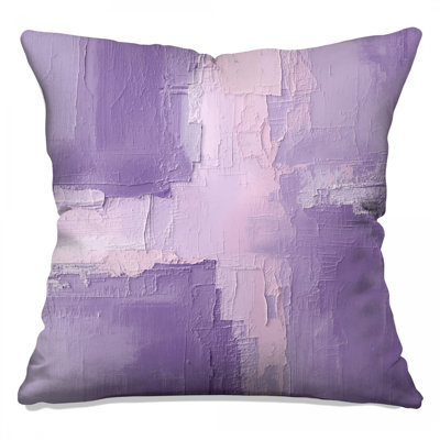 Textured Purple Abstract Double Sided Throw Pillows
