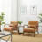 Jabarius Faux Leather Armchair-224800018
