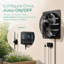 Ventilateur de volet 18 pouces Cammoo avec contrôleur d'humidité et de vitesse à écran tactile, ventilateur mural à 10 vitesses pour grenier, serre, garage, poulailler