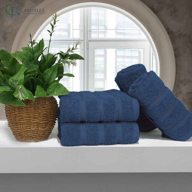 Casabella Luxury Hand Towel, Royal Blue