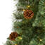 Arbre de Noël vert avec plumes de pin et DEL-313432074