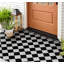 Non-Slip Chequered Outdoor Doormat