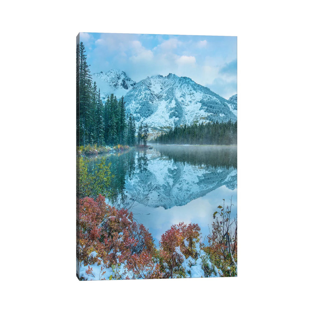 Grand Tetons From String Lake, Grand Teton National Park, Wyoming II by Tim Fitzharris - Wrapped Canvas Print