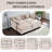 Chenille Modular Sleeper Sofa | Cloud Style Convertible Sectional Couch, Soft Fabric, Modern Living Room Furniture-1557527486