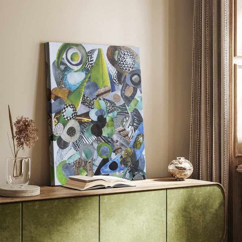 Siesta Beach Glass -Custom Wrapped Gallery Cavas, 36" H x 24" W