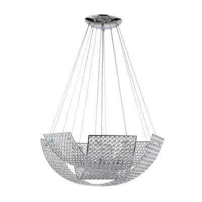 8 - Light Dimmable Geometric Chandelier