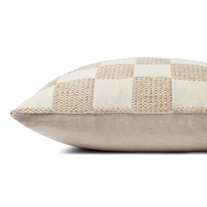Bergeron Loloi Pillow Throw, Beige, Down