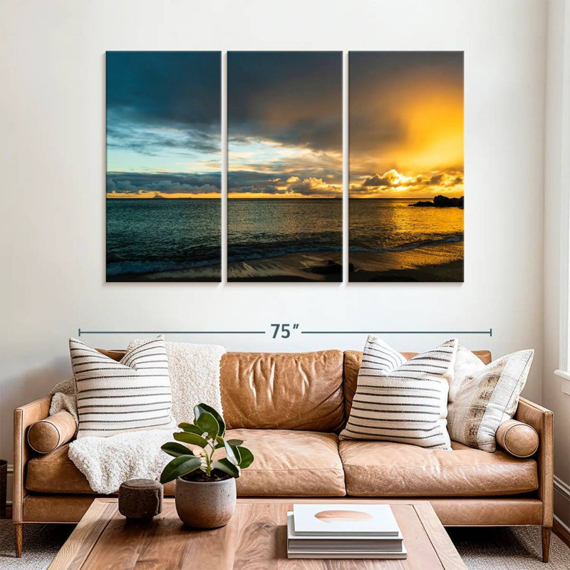 Gillard Sunset At Shell Beach, 42" H x 65" W