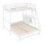 Lit simple superposé au dessus d'un lit double avec tiroirs Jakhy Kids