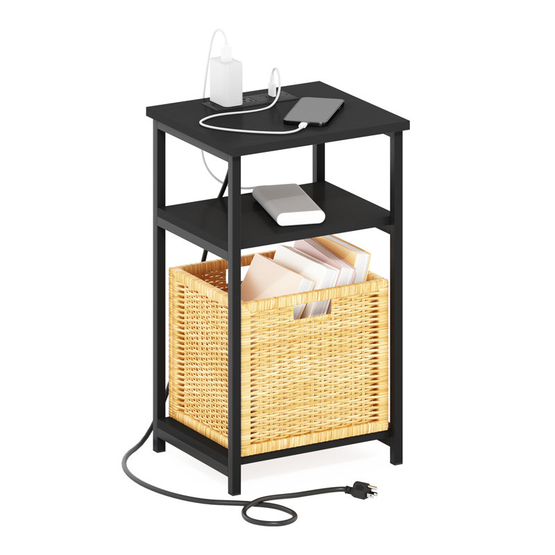 Kandiah End Table, Americano, Black