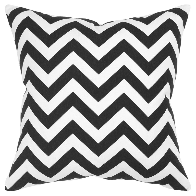 Coussin en duvet Johnar, Noir