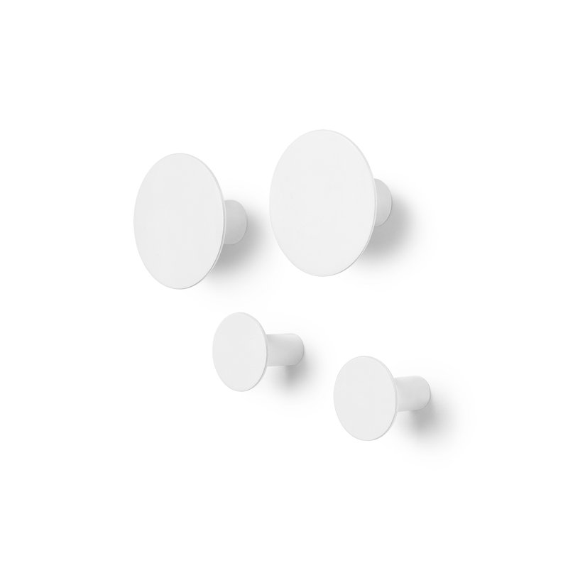 Ponto Plastic Wall Wall Hook, Lily white